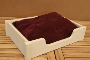 Dekoratif Ahşap Kedi Yatağı, Kedi Ve Köpek Yatağı, Evcil Hayvan Yatağı Beyaz