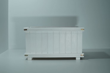 Beyaz Ayaksız Dikdörtgen Saksı