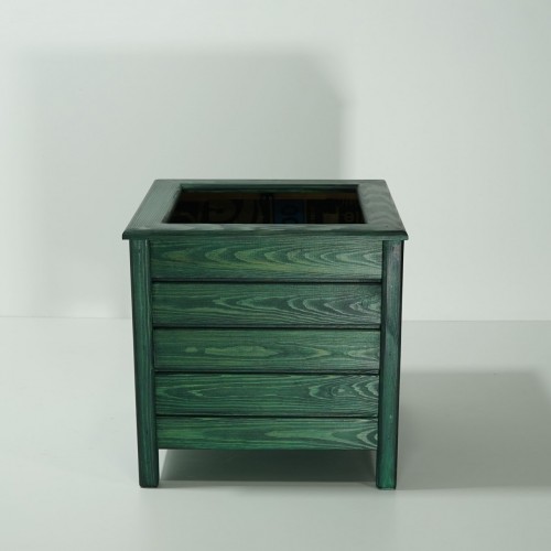 Yeşil Ayaklı Kare Saksı