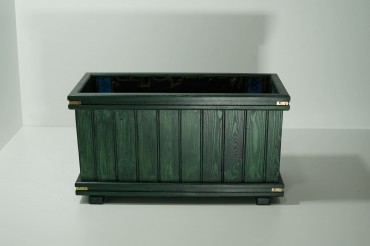 Yeşil Ayaksız Dikdörtgen Saksı