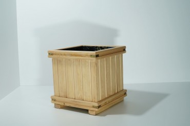 Sade Ayaksız Kare Saksı